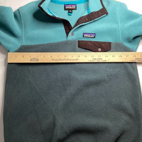 Patagonia Women Lightweight Synchilla Snap Fleece Pullover Size XS Jacket Multi - Picture 6 of 8